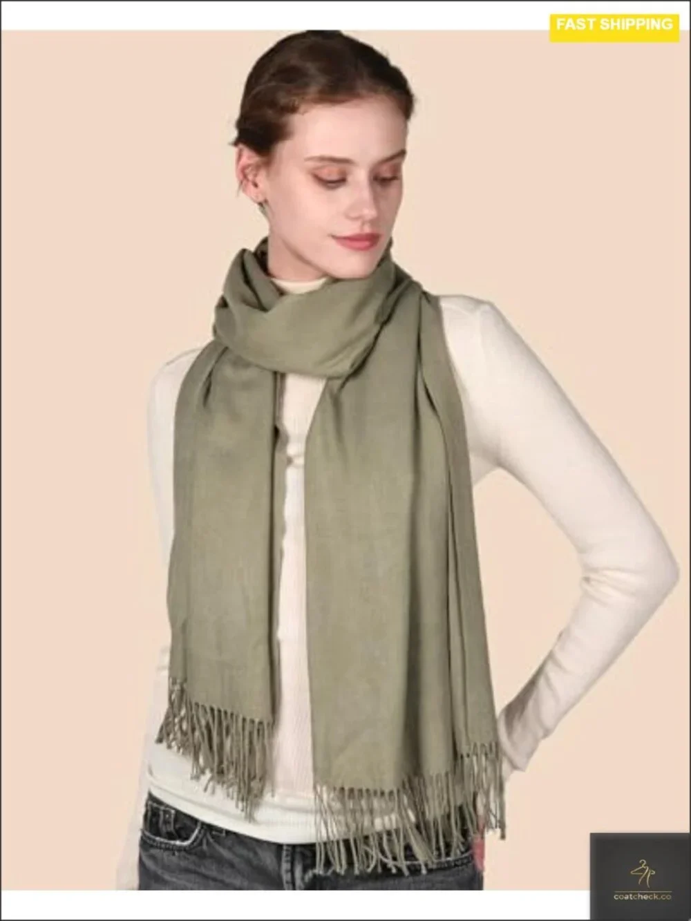 Cashmere Feel Shawl Wrap Scarf, Viscose Blend, Warm, Wedding Essential